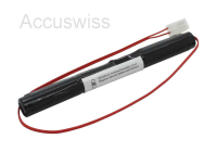 Notleuchtenakku 3.6V 1100mAh, Ni-MH, L1x3 Mignon AA mit Kabel und Stecker