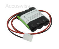 Notleuchtenakku 3.6V, 1500mAh, Ni-MH, F1x3 Mignon mit 300mm Kabel