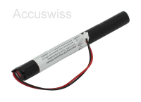 Notleuchtenakku 4.8V, 500mAh, Ni-MH, L1x4 Lady mit 100mm Kabel und Stecker