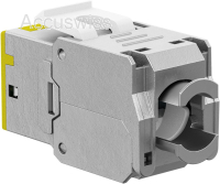 Keystone-Modul RJ45 CAT 6A, STP, Slim, gelb