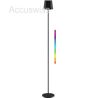 Kabellose RGBW LED Stehleuchte XL 122cm, Schwarz