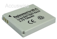 Akku passend für Canon IXY Digital L4, 210 IS, WIRELESS 700mAh