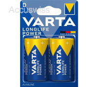 Varta 4920 Longlife Power, D, Mono, Batterien 2er Pack