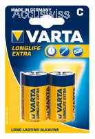 Varta 4114 Longlife Extra, C, Batterie 2er Pack