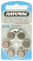 Rayovac Extra Advanced Air Typ 675 Hörgerätebatterien ersetzt PR44, HA675