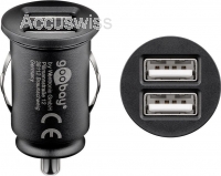 KFZ mini Dual USB Lade Adapter fr iPhone X / Xs