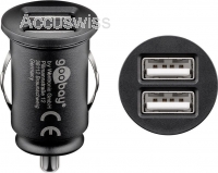 KFZ mini Dual USB Lade Adapter für iPhone X / Xs