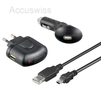 3in1 Ladekit für mini USB Geräte