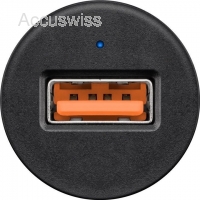 KFZ Lade-Adapter 12V zu USB Schwarz QC3.0