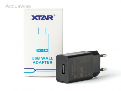 Xtar USB-Adapter 230V 5V 2100mA Universal AC Netzteil - Akku und Batterien  Online-Shop auch für Ihr Motorrad, E-Bike