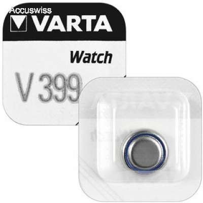 100x V399 Uhren-Batterie Knopfzelle SR57 SR927 VARTA 