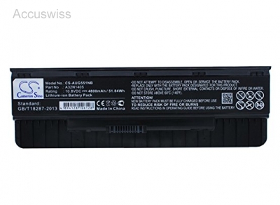 Batteria A32N1405 5200mAh Compatibile ASUS N551 E ROG G771: Ricambio Li-Ion 11.1V Nero