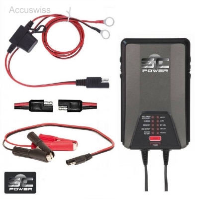 SC Power SC38 6V/12V Ladegerät für AGM, Gel, Blei Säure Batterien - Akku  und Batterien Online-Shop auch für Ihr Motorrad, E-Bike