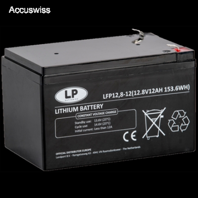 LP LFP12-12 12.8V 12Ah 153.6Wh LiFePO4 Versorgerbatterie - Akku