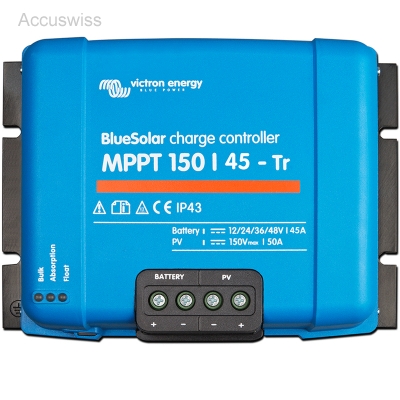 MPP Blue Solar Laderegler MPPT 150/45 von Victron - Akku und