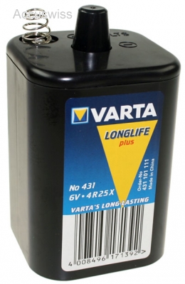 Varta V431, 4R25X Blockbatterie 6V 8.5A - Akku und Batterien Online-Shop  auch für Ihr Motorrad, E-Bike