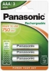 Panasonic HHR-4MVE/3BD 3x AAA Akkus 750mAh