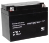 Multipower MP20-6 Bleiakku, 6V 20Ah M6 Schraubanschluss