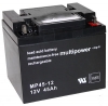 Multipower MP45-12 Bleiakku 12V 45Ah M6 Schraubanschluss