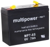 Multipower MP7-6S Bleiakku, 6V 7 Ah Faston 4,8mm