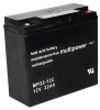 Multipower MPC22-12I (MP22-12C) Bleiakku Zyklenfest, 12V 22Ah M6