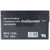 Multipower MP2-12SL Bleiakku, 12V 2Ah Faston 4,8mm