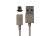 Magnet micro USB Kabel 1.2m in Gold