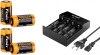 4x RCR123A Akkus mit Ladegerät für Arlo Wire-Free HD Camera