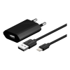 USB Netzteil mit Apple Lightning-Kabel für iPhone, 1m Schwarz