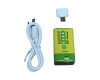 Liter 9V-Block, 6LR61, 6F22, 7.4V 1200mAh Li-Ion mit USB Ladefunktion