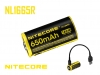 NiteCore 16340 Li-Ion 650mAh PCB mit USB Lademglichkeit