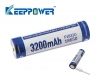 Keeppower 18650 3.7V 3200mAh Li-Ion Akku inkl. microUSB Ladebuchse