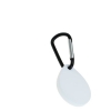 Silikon Hülle mit Karabinerhaken kompatibel zu Apple AirTag Weiss