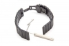 Armband Edelstahl Schwarz matt passend für Samsung Gear S2