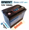 EREMIT 12V 100Ah LiFePo4 Akku mit Heizung, Display, Bluetooth BMS