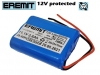 EREMIT 11.1V 2.6Ah Li-Ion Akku-Pack mit BMS JST-RCY (rot)