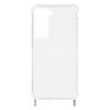 Samsung Galaxy S22+ Cover, Silikon transparent, silber Ringe