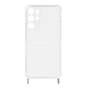 Samsung Galaxy S22 Ultra Cover, Silikon transparent, silber Ringe