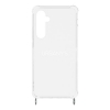 Samsung Galaxy S23 FE 5G Case, Silikon transparent mit silber Ringen