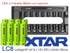 Xtar LC8 Ladegerät inkl. 8x AA, LR6, 1.5V Li-Ion Akkus mit Akku-Wechselanzeige