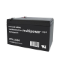 Multipower MPL1250H 12V 14Ah Bleiakku, Hochstrom Longlife, Faston 6.3mm