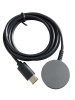 USB-C Ladekabel Dock Ladegerät, Samsung Galaxy 6, 5 - schwarz, rund, magnetisch