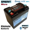 EREMIT 12V 50Ah LiFePo4 Micro Deep Cold -30° Akku Gen.7 Smart BMS