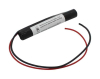 Notleuchten Akku 3.6V 500mAh Ni-MH, L1x3 Lady N mit 200mm Kabel einseitig