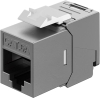 Keystone-Modul RJ45 CAT 6A, STP, Slim & Short, Erdungsklemme