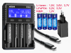 Xtar VX4 Analyse Ladegerät inkl. 4x AA 4960mWh Akkus + USB PD Netzteil