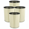 4x Patronen-Filter als Ersatz für Kärcher Staubsauger 6.904-325.0, 6.904-048.0