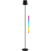 Kabellose RGBW LED Stehleuchte XL 122cm, Schwarz