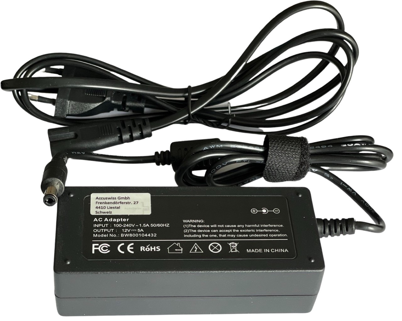 14817_0O72u56gjj42Tp 12V 5A Netzteil mit Hohlstecker 5.5-2.5mm