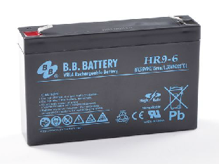 18430_0hxdttSKq6Ilcn B.B. Battery HR9-6, 6V / 9Ah, 6.3mm T2 Faston